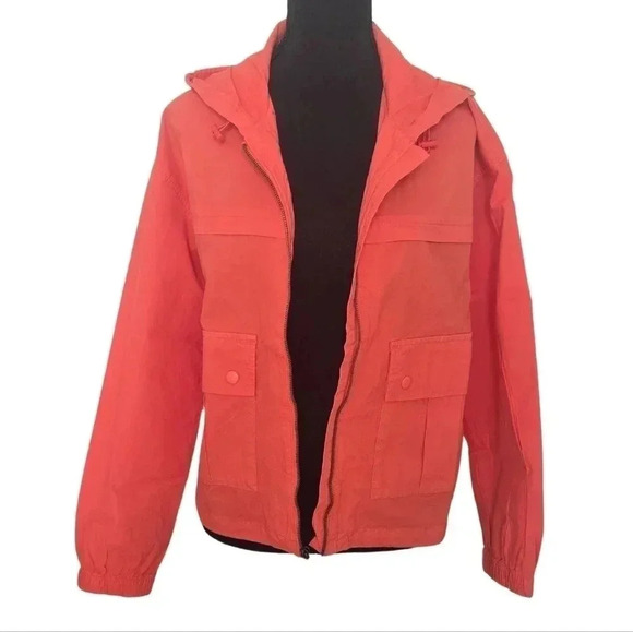 Lightweight Utility Jacket SO Size Large Coral color NWT - Picture 5 of 8